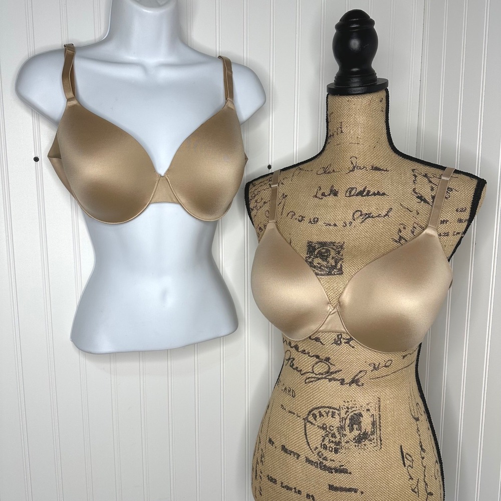 2 Soma Vanishing Back Full Coverage Bras 34D Nude Tan Underwire